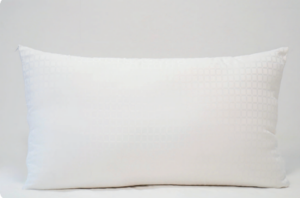 Alomohada Forte · Firmeza Alto volumen · Int. Microfibra 85 gr · Ext. Cuadros Microfibra · Lavable · Antiácaros · Desenfundable · Fibra hueca siliconada conjugada cardada